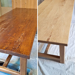 table à manger en chêne