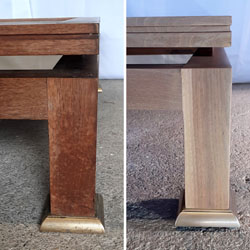 table basse en noyer