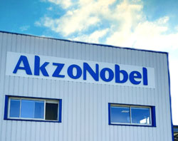 Enseigne de magasin laqué en bleu