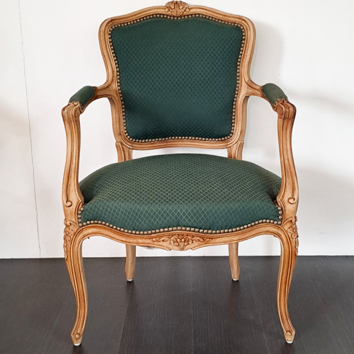Fauteuil à la reine en hêtre - Vernis mat naturel